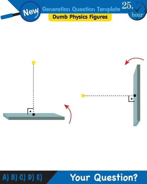 Physics Light Enlightenment Refraction Light Convex Concave Lenses Next Generation — Vettoriale Stock