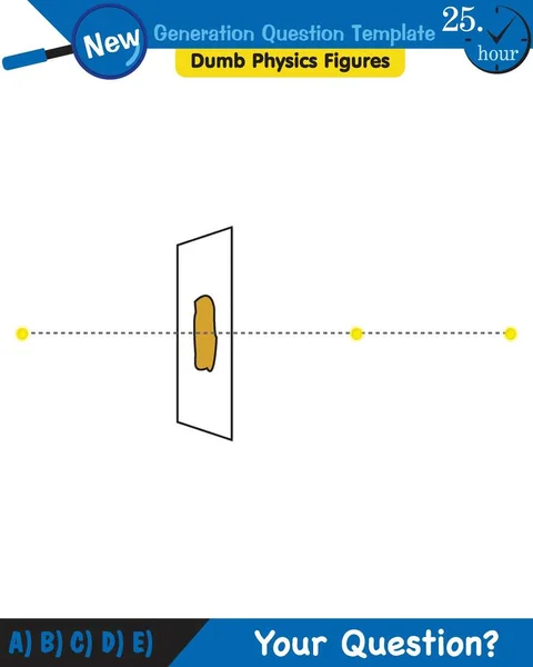 Physics Light Enlightenment Refraction Light Convex Concave Lenses Next Generation — Διανυσματικό Αρχείο