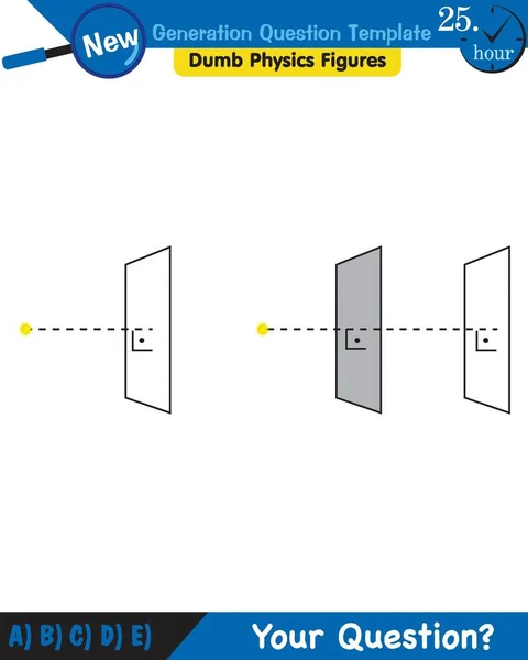 Physics Light Enlightenment Refraction Light Convex Concave Lenses Next Generation — Stockový vektor