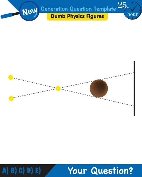 Physics Light Enlightenment Refraction Light Convex Concave Lenses Next Generation — Stockvektor