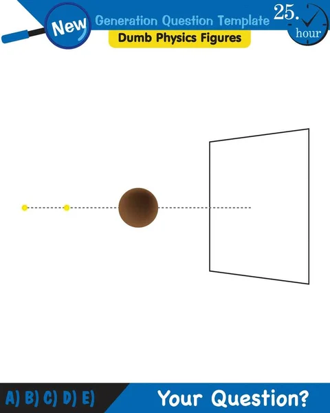 Physics Light Enlightenment Refraction Light Convex Concave Lenses Next Generation — Stockvector