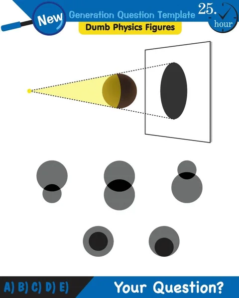 Physics Light Enlightenment Refraction Light Convex Concave Lenses Next Generation — стоковый вектор