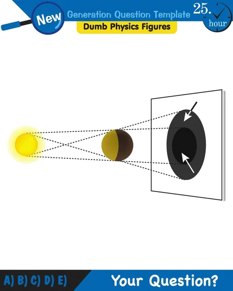 Physics Light Enlightenment Refraction Light Convex Concave Lenses Next Generation — Stock vektor