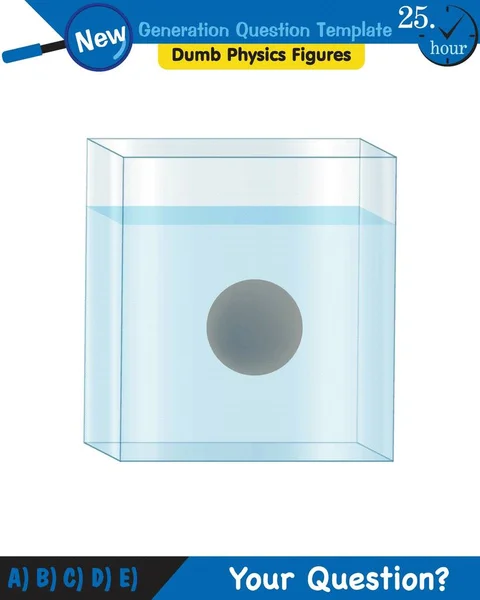 Physics Pressure Liquids Buoyant Forces Liquids Next Generation Question Template — Stockvektor