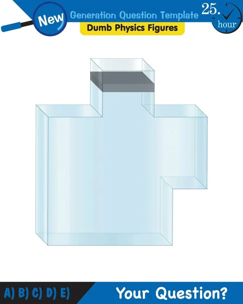 Physics Pressure Liquids Buoyant Forces Liquids Next Generation Question Template — Vector de stock