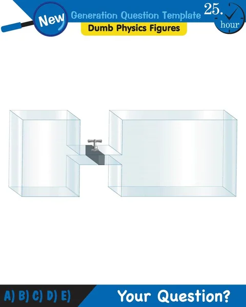 Physics Pressure Liquids Buoyant Forces Liquids Next Generation Question Template — Stok Vektör