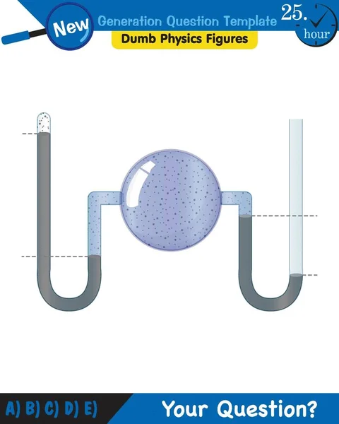 Physics Pressure Liquids Buoyant Forces Liquids Next Generation Question Template — стоковый вектор