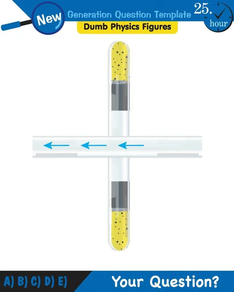 Physics Pressure Liquids Buoyant Forces Liquids Next Generation Question Template — Stock Vector
