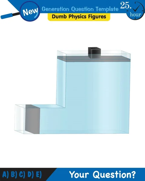 Physics Pressure Liquids Buoyant Forces Liquids Next Generation Question Template — Stok Vektör