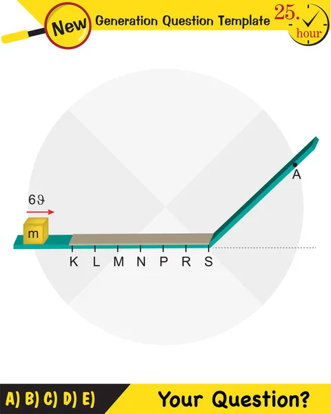 Testnevelés Illusztrációk Motion Mozgás Törvényei Egyszerű Gépek Rugók Csigák Fogaskerekek — Stock Vector