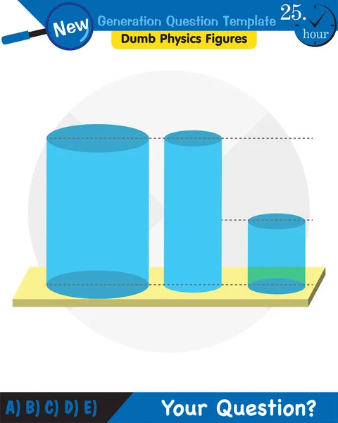 Physics Laws Motion Next Generation Question Template Dumb Physics Figures — Stockvektor