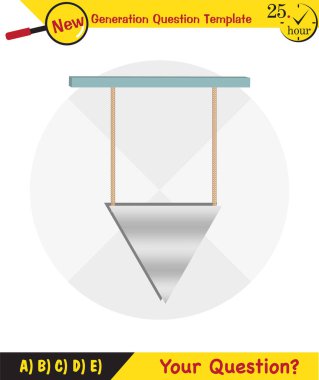 Physics, Science experiments on force and motion with pulley, Simple Machines, Springs, Pulleys, Gears, next generation question template, dumb physics figures, exam question, eps 