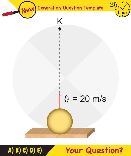 Physik Kraft Und Bewegung Unterstützung Und Bewegung Schub Und Linearer — Stockvektor