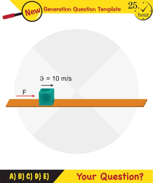 物理学 力と動き サポートと動き 推力と線形運動量物理学の形状 負荷を持ち上げる 負荷を引く 次世代の質問テンプレート 試験問題 Eps — ストックベクタ