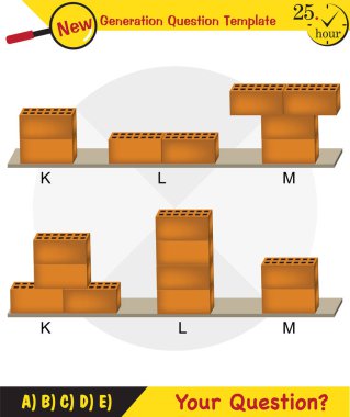 Physics, pressure of solids, next generation question template, dumb physics figures, exam question, eps