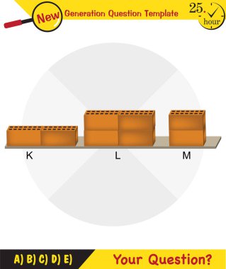 Physics, pressure of solids, next generation question template, dumb physics figures, exam question, eps