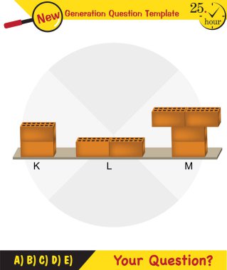 Physics, pressure of solids, next generation question template, dumb physics figures, exam question, eps