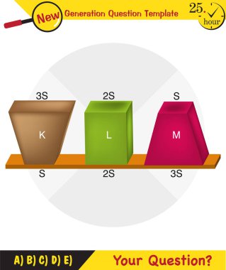 Physics, pressure of solids, next generation question template, dumb physics figures, exam question, eps