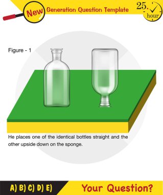 Physics, pressure of solids, next generation question template, dumb physics figures, exam question, eps