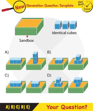 Physics, pressure of solids, next generation question template, dumb physics figures, exam question, eps