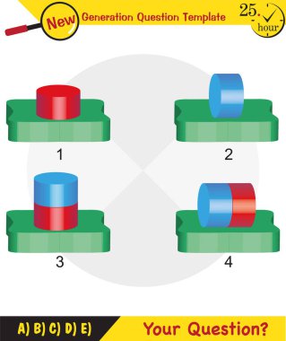 Physics, pressure of solids, next generation question template, dumb physics figures, exam question, eps