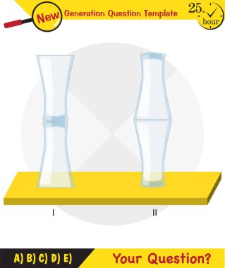 Physics, pressure of solids, next generation question template, dumb physics figures, exam question, eps