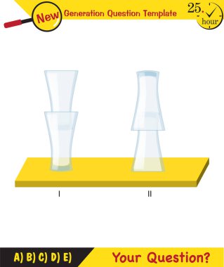 Physics, pressure of solids, next generation question template, dumb physics figures, exam question, eps