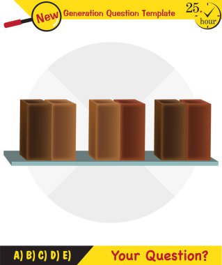 Physics, pressure of solids, next generation question template, dumb physics figures, exam question, eps