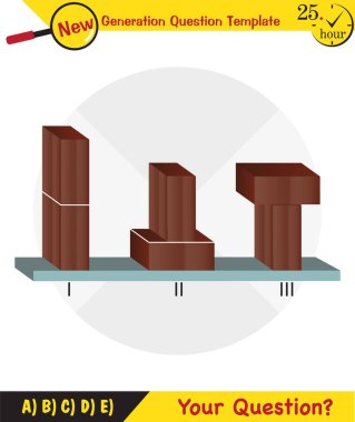 Physics, pressure of solids, next generation question template, dumb physics figures, exam question, eps