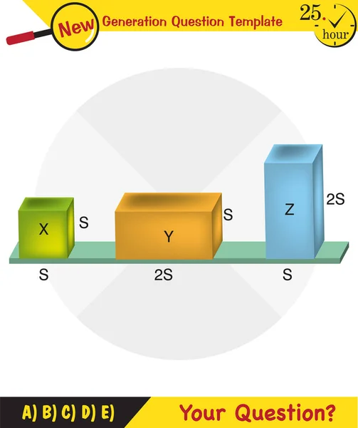 Physics Pressure Solids Next Generation Question Template Dumb Physics Figures — Stockvektor