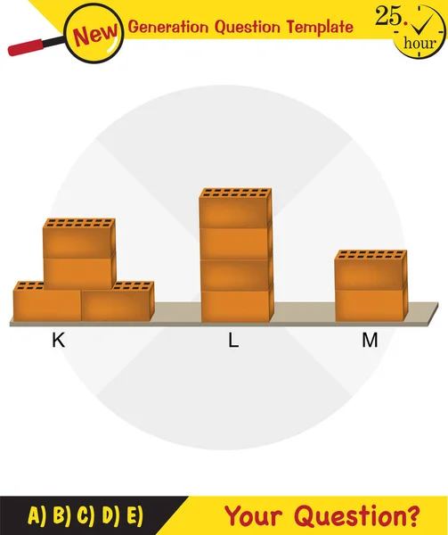 Physics Pressure Solids Next Generation Question Template Dumb Physics Figures — Stock vektor