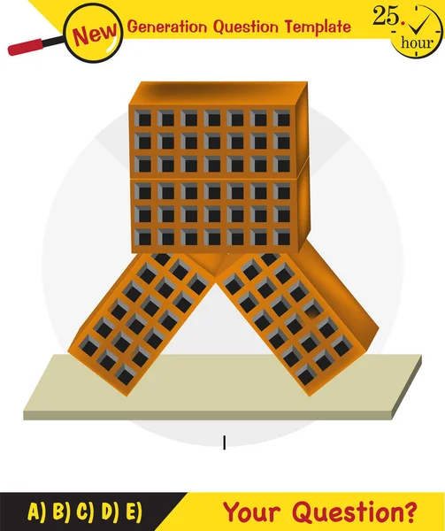 Physics, pressure of solids, next generation question template, dumb physics figures, exam question, eps