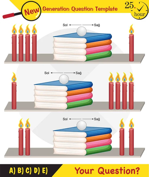 Physics Pressure Solids Next Generation Question Template Dumb Physics Figures — Stockvektor