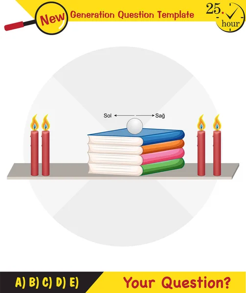 Physics Pressure Solids Next Generation Question Template Dumb Physics Figures — Stockvektor