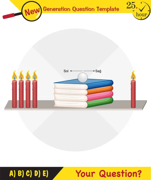 Physics Pressure Solids Next Generation Question Template Dumb Physics Figures — Stockvektor