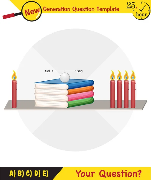 Physics Pressure Solids Next Generation Question Template Dumb Physics Figures — Stockvektor