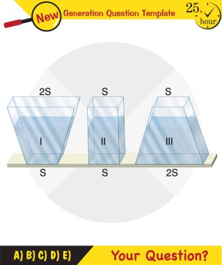 Physics, pressure and lifting force, pressure of stagnant waters, archimedes principle, pressure of liquids, containers filled with water, next generation question template, dumb physics figures, exam question, eps 