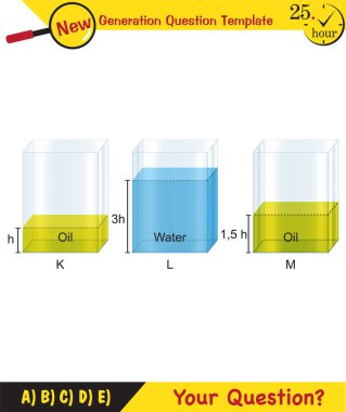 Physics, pressure and lifting force, pressure of stagnant waters, archimedes principle, pressure of liquids, containers filled with water, next generation question template, dumb physics figures, exam question, eps 