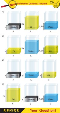 Physics, pressure and lifting force, pressure of stagnant waters, archimedes principle, pressure of liquids, containers filled with water, next generation question template, dumb physics figures, exam question, eps 
