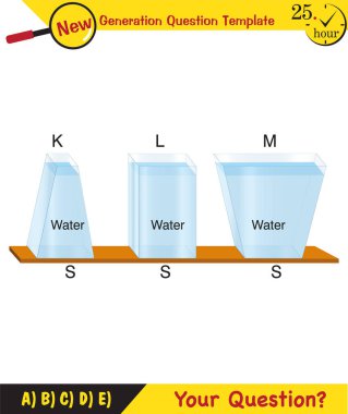 Physics, pressure and lifting force, pressure of stagnant waters, archimedes principle, pressure of liquids, containers filled with water, next generation question template, dumb physics figures, exam question, eps 