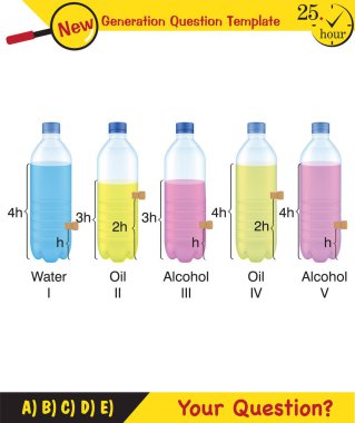 Physics, pressure and lifting force, pressure of stagnant waters, archimedes principle, pressure of liquids, containers filled with water, next generation question template, dumb physics figures, exam question, eps 