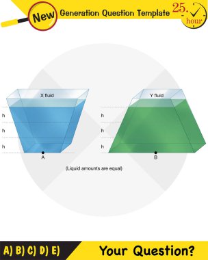 Physics, pressure and lifting force, pressure of stagnant waters, archimedes principle, pressure of liquids, containers filled with water, next generation question template, dumb physics figures, exam question, eps 