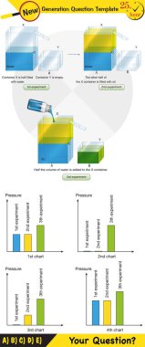 Physics, pressure and lifting force, pressure of stagnant waters, archimedes principle, pressure of liquids, containers filled with water, next generation question template, dumb physics figures, exam question, eps 