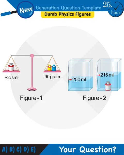 Physics Pressure Lifting Force Pressure Stagnant Waters Archimedes Principle Pressure — Stock Vector