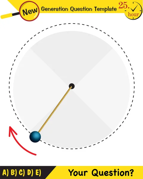 Fisica Illustrazione Vettoriale Forze Moto Vettori Tiro Modello Domanda Nuova — Vettoriale Stock