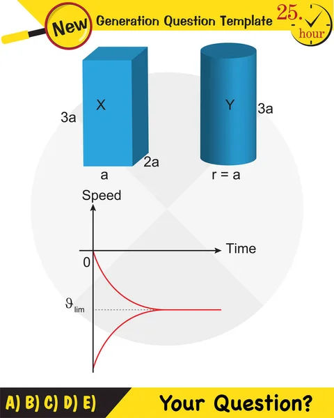 Fisica Illustrazione Vettoriale Forze Moto Vettori Tiro Modello Domanda Nuova — Vettoriale Stock