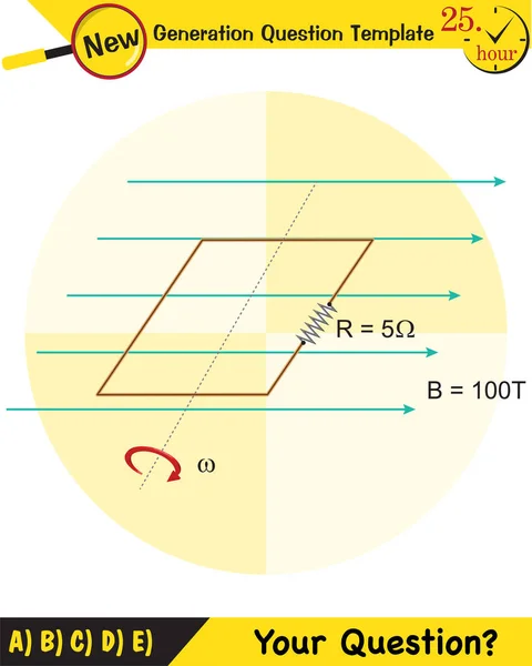 Fyzika Magnetické Pole Elektromagnetické Pole Magnetická Síla Polární Magnet Schémata — Stockový vektor