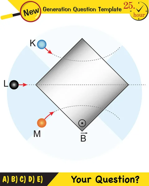 Fizik Manyetik Alan Elektromanyetik Alan Manyetik Kuvvet Kutup Mıknatıs Şemaları — Stok Vektör