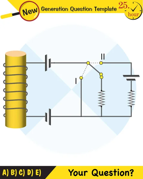 Fisica Campo Magnetico Campo Elettromagnetico Forza Magnetica Schemi Magnetici Polari — Vettoriale Stock