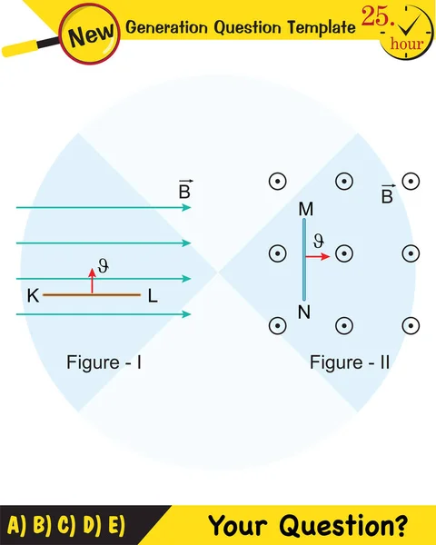 Physik Magnetfeld Elektromagnetisches Feld Und Magnetkraft Polarmagnet Systeme Pädagogischer Magnetismus — Stockvektor